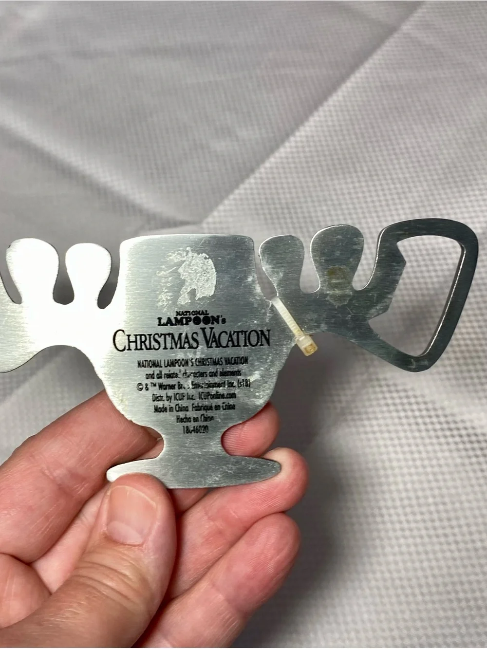 Christmas Vacation Bottle Opener - Brushed Silver Tone